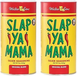 SLAP YA MAMA Cajun Seasoning from Louisiana, Original Blend, No MSG and Kosher, 16 Ounce, Pack of 2