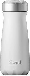 S'well Stainless Steel Traveler, 16oz, Moonstone, Triple Layered Vacuum Insulated Containers Keeps Drinks Cold for 24 Hours and Hot for 12, BPA Free, Easy Carrying On the Go