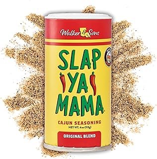 SLAP YA MAMA Original Blend Cajun Seasoning - 4 oz Can - Pack of 12, All Natural, No MSG, Kosher - Authentic Louisiana Flavor