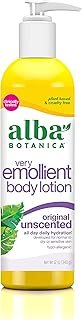 Alba Botanica Very Emollient Unscented Original Body Lotion, 12 oz.
