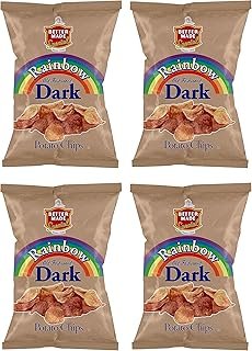 Better Made Rainbow Old Fashioned Dark Potato Chips - (4) x 7.5oz Bags - (Pack of 4) - Crispy, Crunchy, Salty Snacks Made From Fresh Potatoes - Gluten Free - Family Owned and Operated
