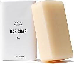 Public Goods Bar Soap for Women & Men | Hand & Body Soap for Sensitive Skin | Natural Fragrance from Organic Essential Oils | Non Toxic Soap for Bath & Shower | Vegan Friendly | Made in USA | 5 Oz