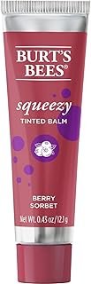 Burt's Bees 100% Natural Origin Squeezy Tinted Lip Balm, Berry Sorbet, 0.43 Ounce Squeeze Tube