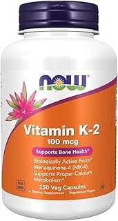 NOW Foods Vitamin K-2, 250 Vegetable Capsule