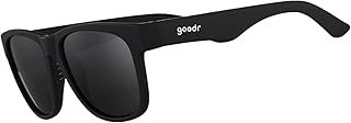 goodr Hooked on Onyx Polarized Sunglasses for Men & Women, Large Sized (BFG), Black Solid Frame with Black Non-Reflective Glare Reducing Lenses, UV400 Protection, No Slip, No Bounce