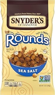 Snyder's of Hanover Pretzels, Rounds, Sea Salt, 12 Ounce