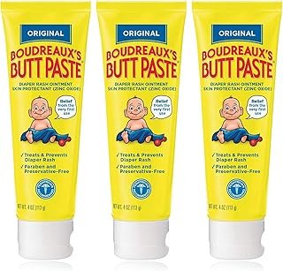 Boudreaux's Boudreaux's Butt Paste, Diaper Rash Ointment, Tube 4 oz (Quantity of 3)