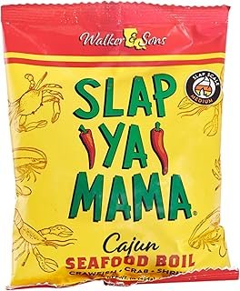 Slap Ya Mama Cajun Seafood Boil - 1lb Bag of Spicy Cajun Seasoning for Shrimp, Crab, Crawfish, Potatoes, Corn - Authentic Louisiana Flavor - NO MSG, Kosher, Gluten Free