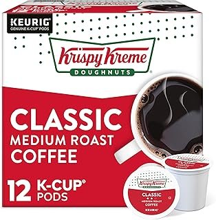 Krispy Kreme Classic Keurig Single-Serve K-Cup Pods, Medium Roast Coffee, 12 Count