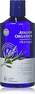 Avalon Organics Biotin B-Complex Thickening Shampoo 14 Fl Oz (Pack of 2)