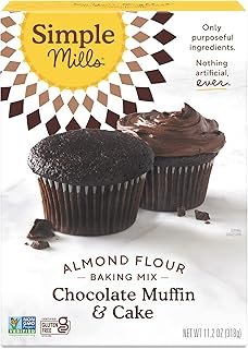 Simple Mills Chocolate Muffin & Cake Almond Flour Mix, 11.2 Ounce