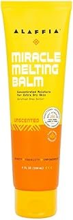 Alaffia Unscented Melting Miracle Balm, 4 FZ