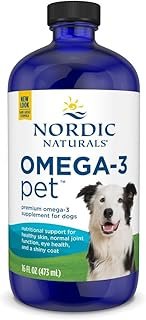 Nordic Naturals Omega-3 Pet, Unflavored - 16 oz - 1380 mg Omega-3 Per Teaspoon - Fish Oil for Large to Very Large Dogs with EPA & DHA - Promotes Heart, Skin, Coat, & Immune Health