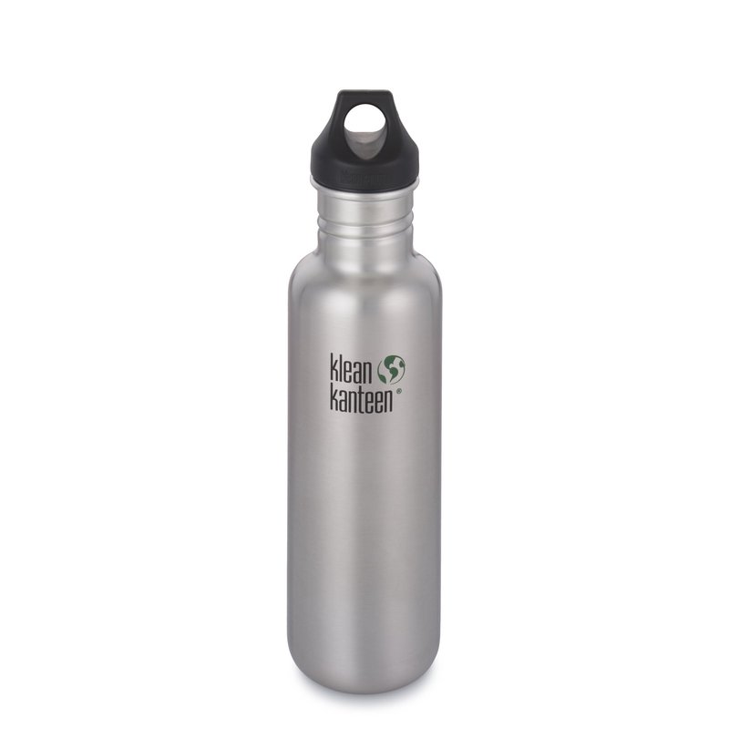 Klean Kanteen Classic Single Wall Stainless Steel Water Bottle with Leak Proof Loop Cap