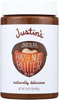 Justin's Nut Butter Natural Chocolate Hazelnut Butter - 16 oz (Pack of 2)