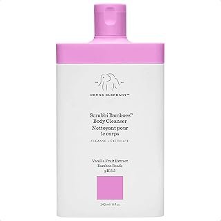 Drunk Elephant Scrubbi Bamboes Body Cleanser - 240 ml/8 fl oz - Sulfate-Free Body Scrub Wash - Clean Clinical Skincare - Cruelty-Free - Dermatologist Tested - Free of Essential Oils, Silicones, SLS