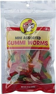 Buc-ee's Gummi Worms Candy in a Resealable Bag, 12 Ounces