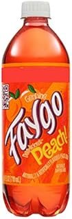Faygo Peach Soda Pop 20 oz Bottles (6 Pack) Detroit Famous