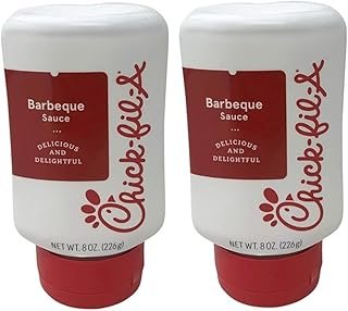 Chick-Fil-A Sauce 8 oz. Squeeze Bottle 2 Pack - Resealable Container For Dipping, Drizzling, and Marinades (Barbecue)…