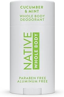 Native Whole Body Deodorant Stick Contains Naturally Derived Ingredients, Deodorant for Men and Women | 72 Hour Odor Protection, Aluminum Free with Coconut Oil and Shea Butter | Cucumber & Mint