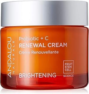 Andalou Naturals Brightening Probiotic + C Renewal Cream,1.7 Fl Oz