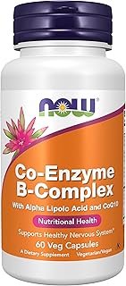 NOW Foods Supplements, Co-Enzyme B Complex with Alpha Lipoic Acid and CoQ10, Nutritional Health, 60 Veg Capsules