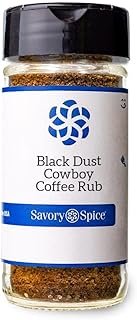 Savory Spice Black Dust Cowboy Coffee Rub - Coffee-Based Seasoning for Steak & Beef | Coffee Rub Steak Seasoning for Grilling & Smoking (Medium Jar - Net: 2.1 oz)