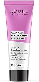 Acure Radically Rejuvenating Eye Cream - Under Eye Cream for Dark Circles & Wrinkles, Firming & Hydrating Treatment to Brighten, Anti Aging Moisturizer for Hydration with CoQ10-1 fl oz