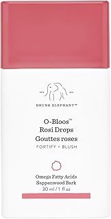 Drunk Elephant O-Bloos Rosi Drops - 30 ml/1 fl oz - Peachy-Pink Color Serum Drops - Clean Clinical Skincare - Cruelty-Free - Dermatologist-Tested - Free of Essential Oils, Silicones, and Fragrance