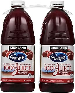 KIRKLAND Signature Ocean Spray Cranberry Premium Juice, 96 Fl Oz (Pack of 2)