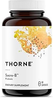 THORNE Sacro-B Probiotic - Support Gut Health, Immune Function & Constipation Relief Probiotics* - Gluten-Free Health Support* - 60 Capsules