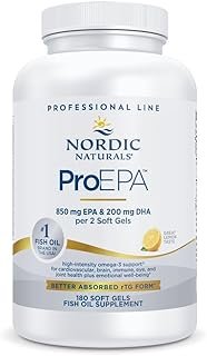 Nordic Naturals ProEPA, Lemon - 180 Soft Gels - 1210 mg Omega-3 - High-Intensity EPA Formula for Healthy Mood, Heart Health & Cellular Function - Non-GMO - 90 Servings