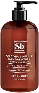 Soapbox Coconut milk and Sandalwood Moisturizing Hand Soap 12 fl oz