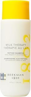 Beekman 1802 Milk Therapy Peptide Shampoo – Repairs Damage & Improves Hair Health With Goat Milk Proteins, Brazilian Flex Peptide Bond & Hydrolyzed Collagen, Safe for Color-Treated Hair, 8.45 fl oz