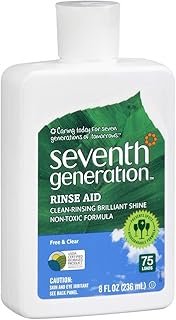 Seventh Generation Rinse Aid Free and Clear -- 8 fl oz, Packaging May Vary