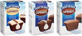 Tastykake Variety Chocolate, Cream Filled and Buttercreme Cupcakes (3 Boxes)