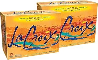 LaCroix Tangerine Sparkling Water, 12 oz., 24/Carton (40106)