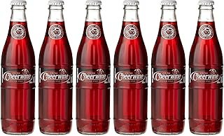 Cheerwine Cherry Soft Drink Soda, 12 Fl Oz Glass Bottle (Pack of 6, Total of 72 Fl Oz)