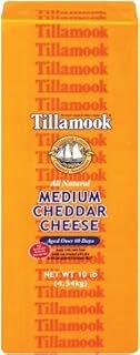 Tillamook Medium Cheddar Deli Style Loaf, 10 lb (Packaging May Vary)