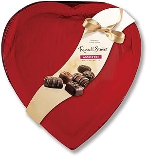 Russell Stover Red Foil Heart Box of Valentines Assorted Chocolates, 20 Ounce (35 Pieces)