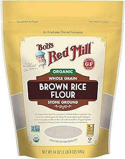 Bob's Red Mill Organic Brown Rice Flour, 24 Ounce, (Pack of 2)
