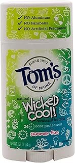 Tom's of Maine Wicked Cool! Teen Girls Natural Deodorant Summer Fun, 2.25 oz