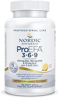 Nordic Naturals ProEFA 3-6-9, Lemon Flavor - 90 Soft Gels - 565 mg Omega-3 - EPA & DHA with Added GLA - Healthy Skin, Cognition, & Positive Mood - Non-GMO - 45 Servings