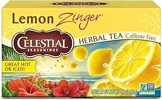Celestial Seasonings 100% Natural Lemon Zinger Herbal Tea 20 ct