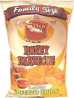 Better Made honey barecue flavored potato chips 8.5-ounce bag