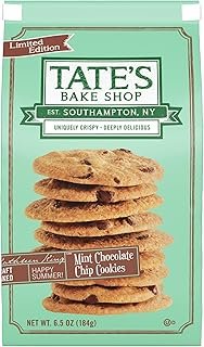 Tate's Bake Shop Mint Chocolate Chip Cookies, Limited Edition, 6.5 oz