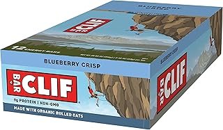 CLIF Bar Energy Bar - Blueberry Crisp - (2.4 Ounce Protein Bar, 12 Count)