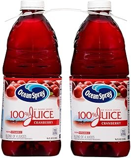 Ocean Spray 100% Cranberry Juice (96 Ounce, 2 Pack)
