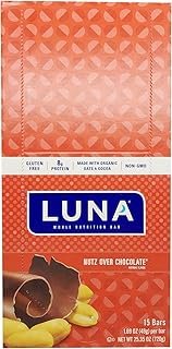 CLIF Bar Luna Nutz Over Chocolate Box, 25.35 Oz, 15 Count