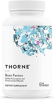 THORNE Brain Factors - Brain Health Supplement with Nicotinamide Riboside, Coffee Fruit Extract & Betaine Anhydrous - Supports Learning, Memory & Cognition* - 30 Servings